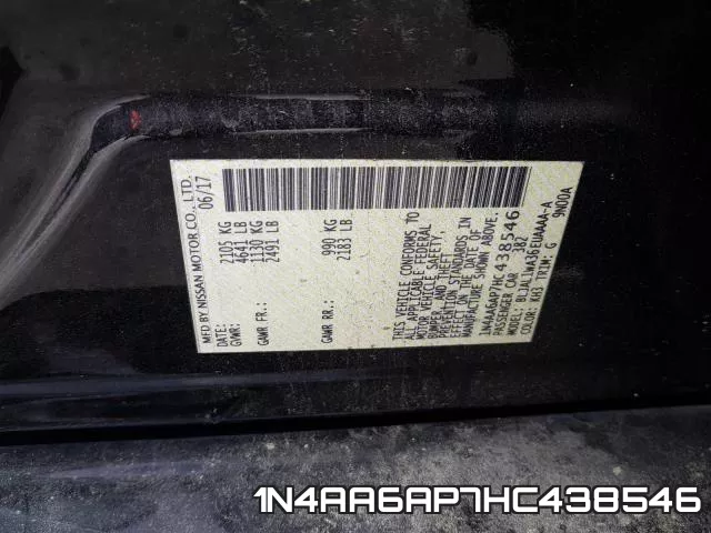 1N4AA6AP7HC438546 фото 2