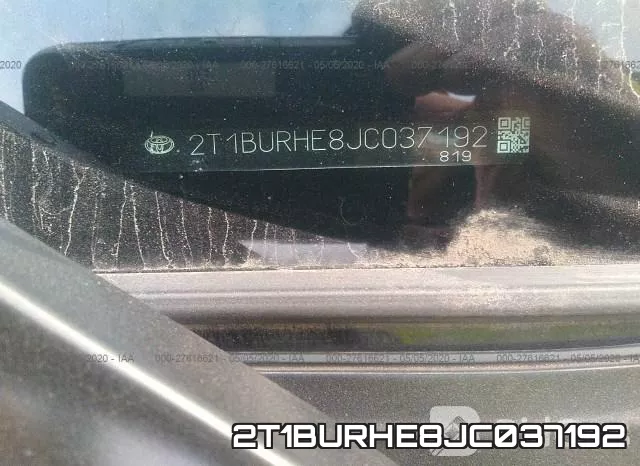 2T1BURHE8JC037192 фото 10
