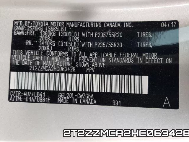 2T2ZZMCA2HC063428 фото 2