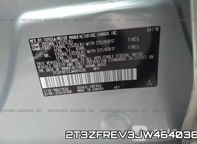 2T3ZFREV3JW464038 фото 10