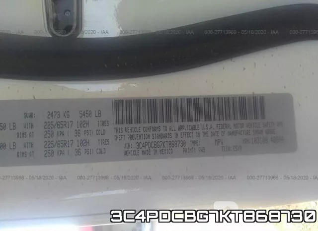 3C4PDCBG7KT868730 фото 9