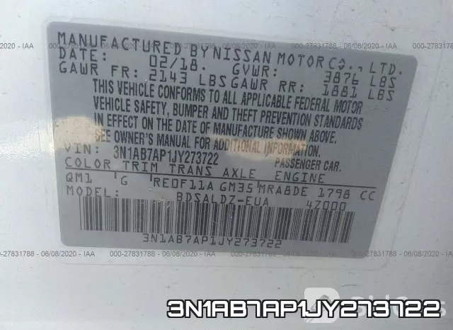3N1AB7AP1JY273722 фото 10