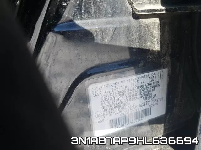 3N1AB7AP9HL636694 фото 2