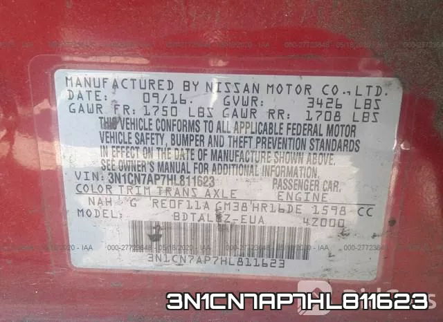 3N1CN7AP7HL811623 фото 10