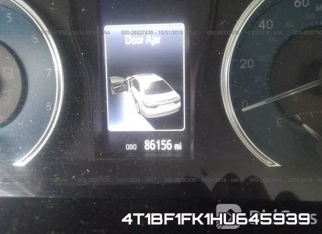 4T1BF1FK1HU645939 фото 8