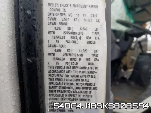 54DC4J1B3KS808594 фото 2