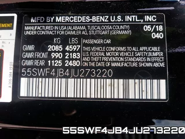 55SWF4JB4JU273220 фото 2