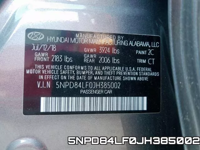 5NPD84LF0JH385002 фото 2