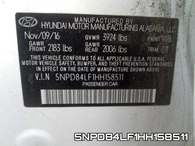 5NPD84LF1HH158511 фото 2