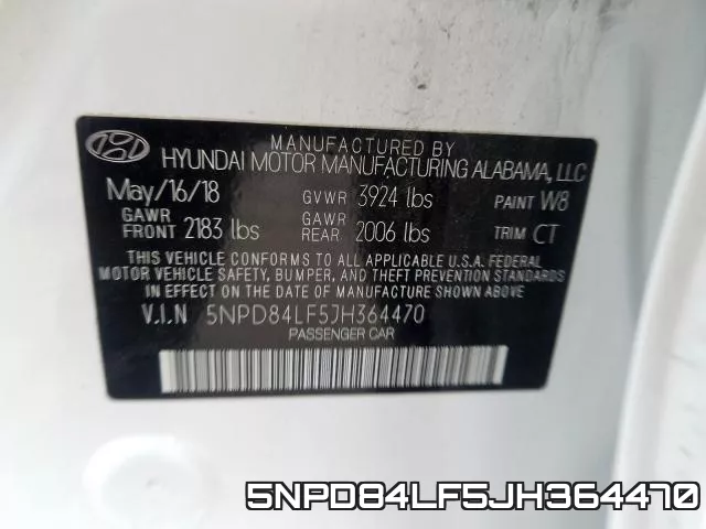 5NPD84LF5JH364470 фото 2