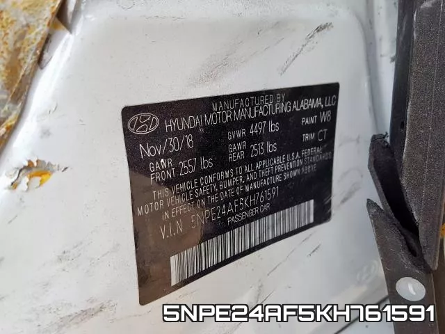 5NPE24AF5KH761591 фото 2