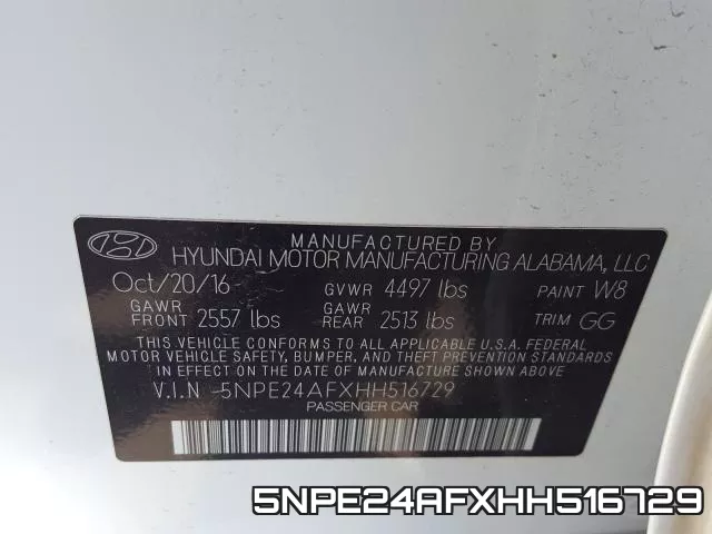 5NPE24AFXHH516729 фото 2