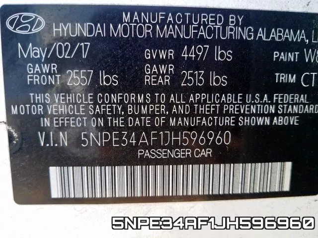 5NPE34AF1JH596960 фото 2