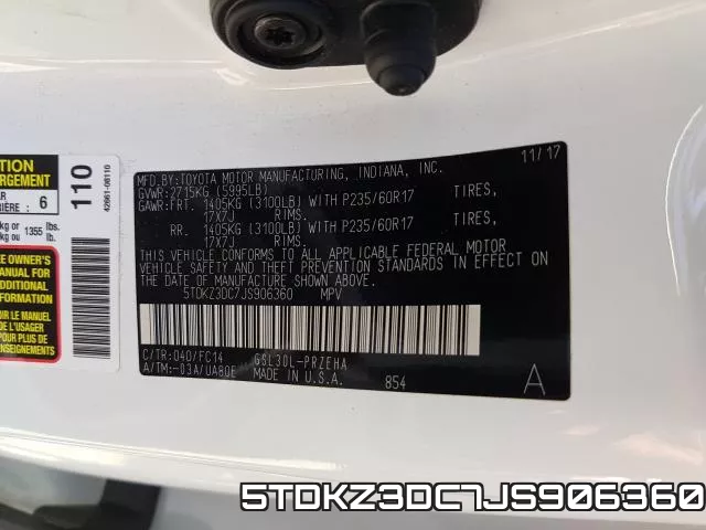 5TDKZ3DC7JS906360 фото 2