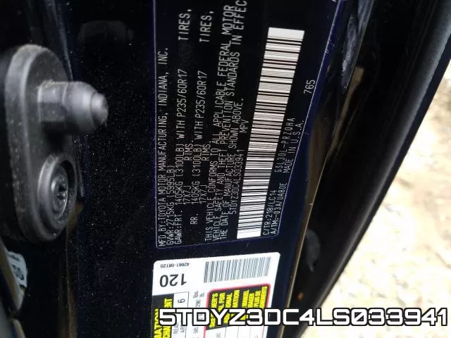 5TDYZ3DC4LS033941 фото 2