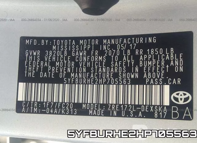 5YFBURHE2HP705563 фото 10