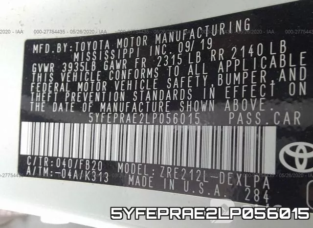 5YFEPRAE2LP056015 фото 10