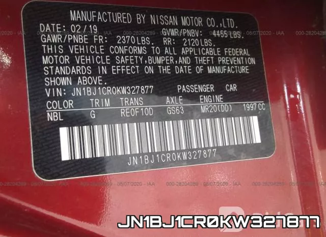 JN1BJ1CR0KW327877 фото 10