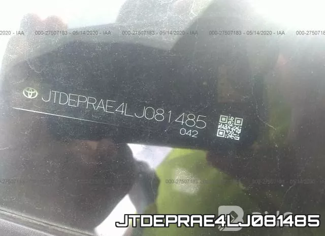 JTDEPRAE4LJ081485 фото 10