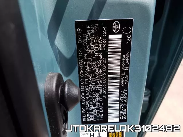 JTDKARFU7K3102482 фото 2
