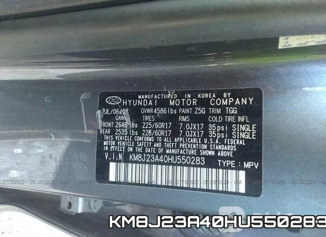 KM8J23A40HU550283 фото 10