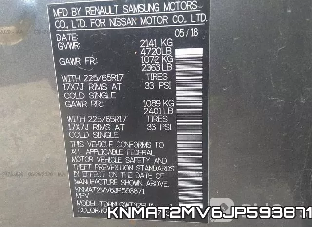 KNMAT2MV6JP593871 фото 10