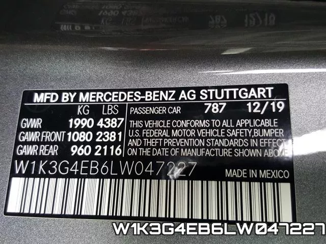 W1K3G4EB6LW047227 фото 2
