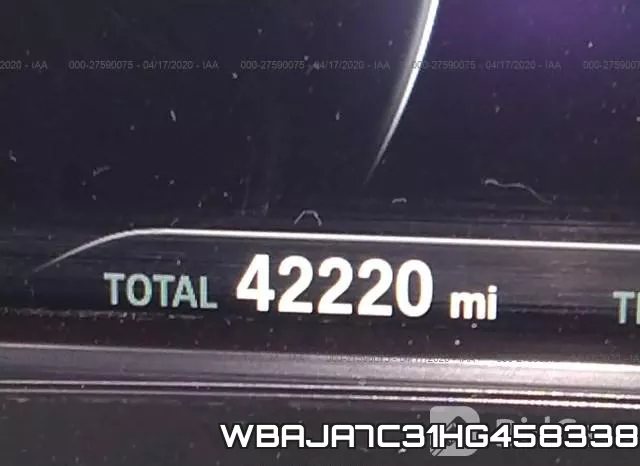 WBAJA7C31HG458338 фото 8