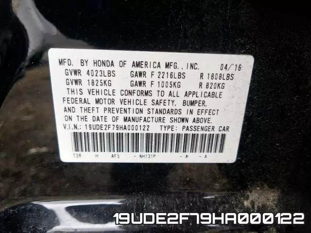 19UDE2F79HA000122 фото 2