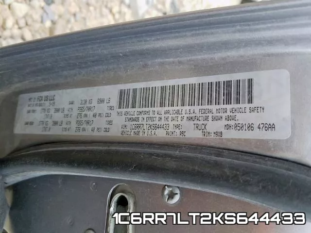 1C6RR7LT2KS644433 фото 2