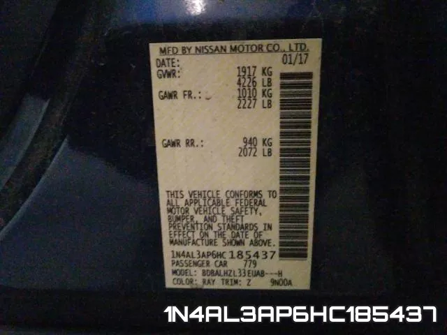 1N4AL3AP6HC185437 фото 2
