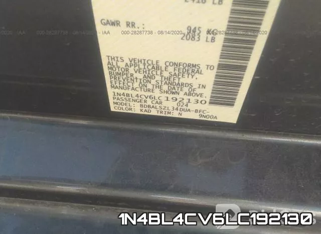 1N4BL4CV6LC192130 фото 10