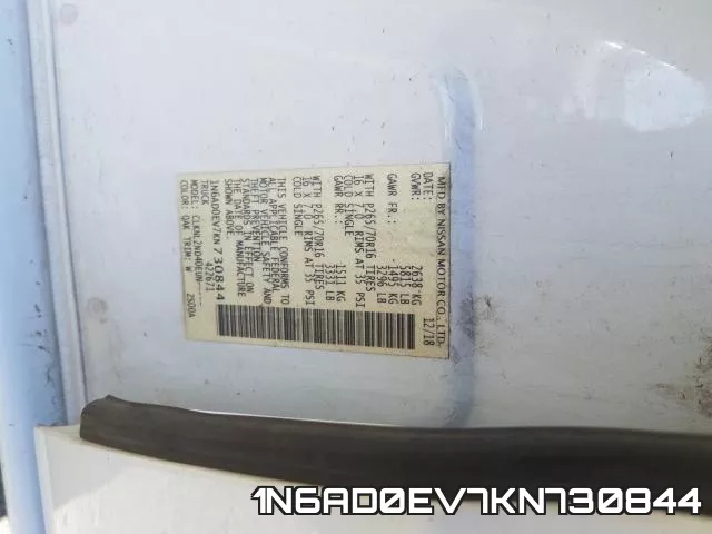 1N6AD0EV7KN730844 фото 2