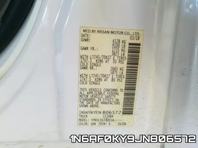 1N6AF0KY9JN806572 фото 2