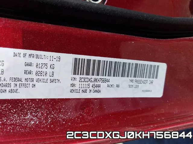 2C3CDXGJ0KH756844 фото 2
