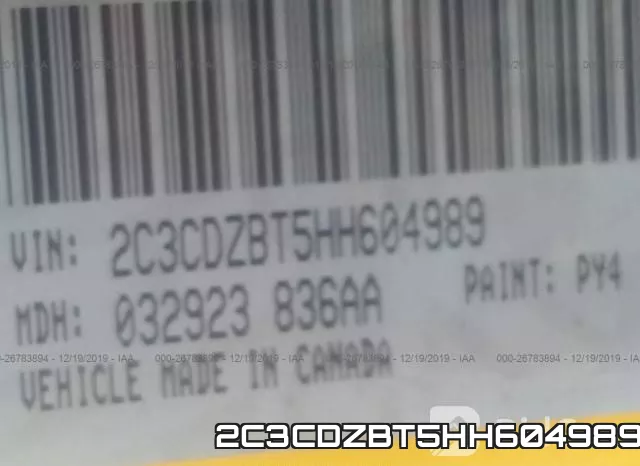 2C3CDZBT5HH604989 фото 10