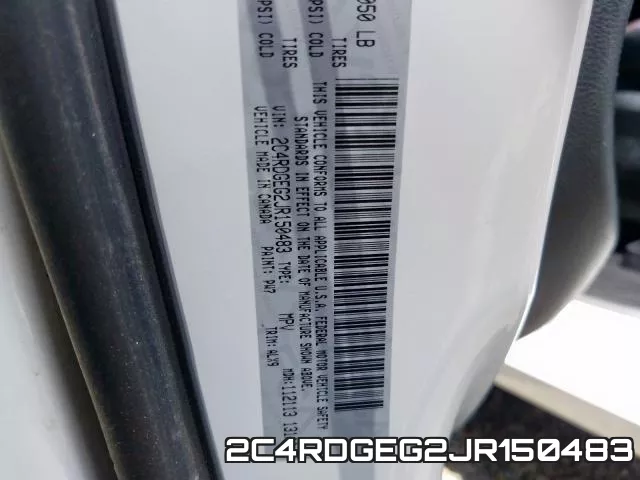 2C4RDGEG2JR150483 фото 2