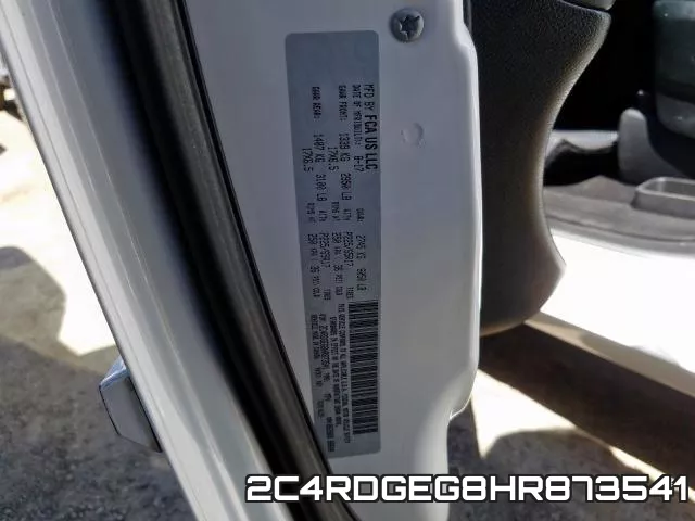 2C4RDGEG8HR873541 фото 2