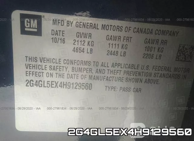 2G4GL5EX4H9129560 фото 10