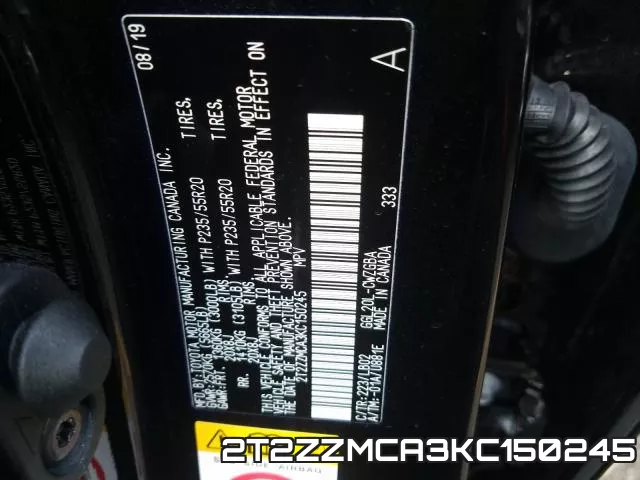 2T2ZZMCA3KC150245 фото 2