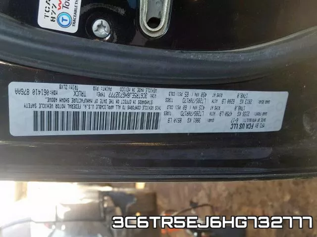 3C6TR5EJ6HG732777 фото 2