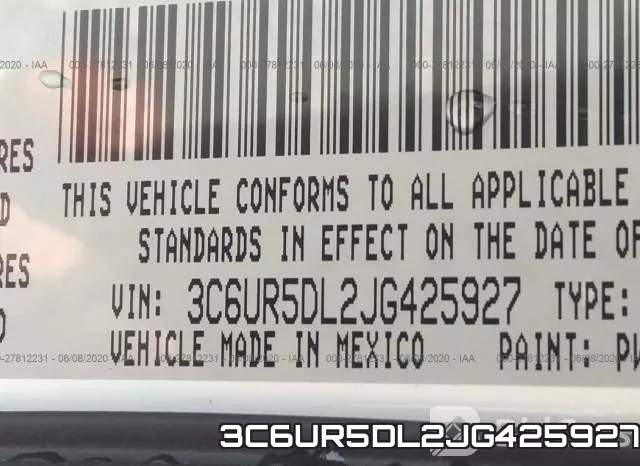 3C6UR5DL2JG425927 фото 9