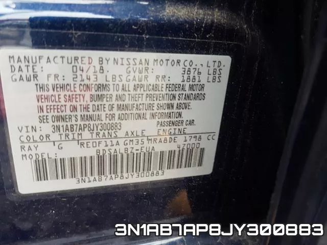 3N1AB7AP8JY300883 фото 2