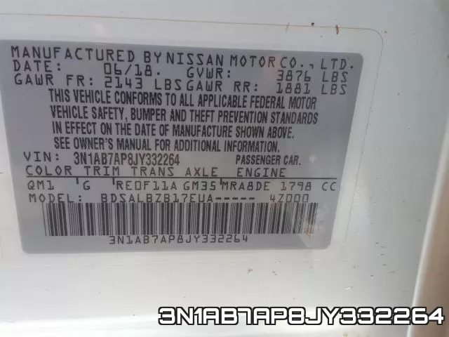 3N1AB7AP8JY332264 фото 2