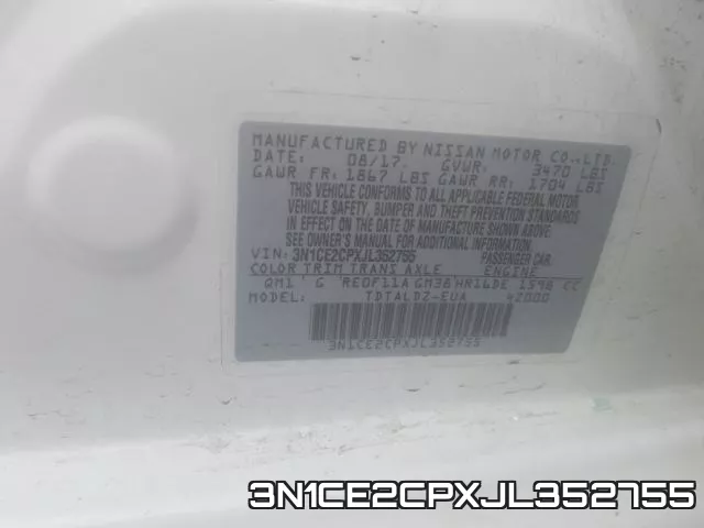 3N1CE2CPXJL352755 фото 2