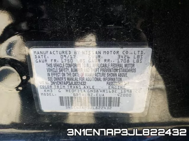 3N1CN7AP3JL822432 фото 2