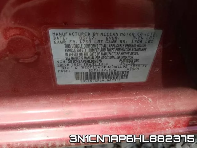 3N1CN7AP6HL882375 фото 2