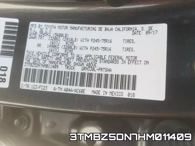 3TMBZ5DN7HM011409 фото 2