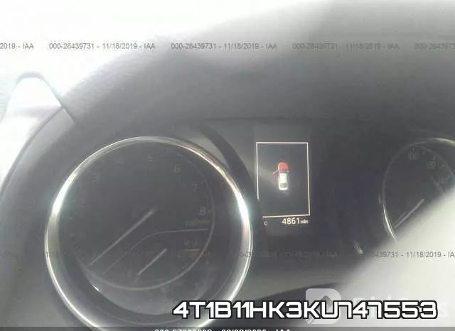 4T1B11HK3KU747553 фото 8