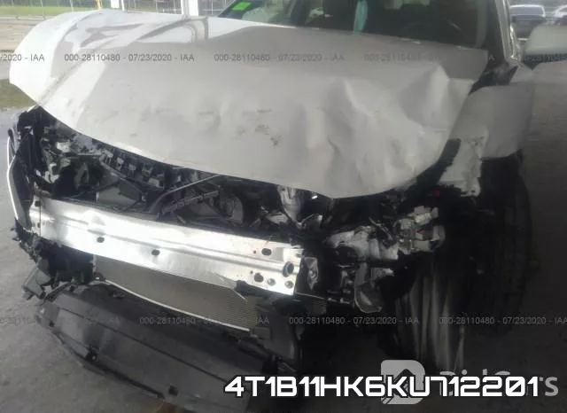 4T1B11HK6KU712201 фото 6